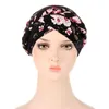 Moda Tranças Imprimir Lenço Muçulmano Turbante Para As Mulheres Islamic Inner Hijab Cap Árabe Envoltório Cabeça Scarves Femme Musulman Turbante Mujer