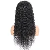 13x4 HD Przezroczyste koronkowe przednie ludzkie peruki włosy dla kobiet Water Wave Indian Remy Parging Wid Natural Kolor