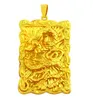 Colliers pendants Luxury 24k Couleur d'or pur pour femmes hommes remplis d'anniversaire f￩minin ￩pais
