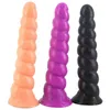 Nxy Prodotti del sesso Falli Luuk Plug anale Spirale Grande dildo Giocattoli lunghi per le donne Design a conchiglia Massaggio ano Stimolazione Flirtare Bambola giapponese 1216