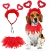 Dog Apparel Po Props Breathable Pet Dogs Gauze Princess Dress Headband Set SuppliesDog DogDog