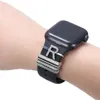 26 буквных чар декоративные кольцевые ремни украшения бриллиантовых орнаментов браслет силиконовой ремешок для Apple iwatch Samsung Watch 4 xiaomi Huawei Band
