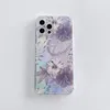 Prosta krawędź TPU retro Flowers Case Telefon dla iPhone'a 11 12 13 Pro Promax X XS Max 7 8 Plus Cover Cage Cover