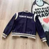 Human Made Varsity Baseball-Jacke, H-Buchstabe, bestickt, Wolle, für Männer und Frauen, hochwertige, HUMAN MADE-lose Baseball-Mäntel T220816