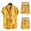 Men's Tracksuits Summer Hawaiian Floral Shirt Shorts Suit Men's Two-Piece Multicolor 2 Piece Male Set Special OfferMen's