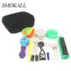 Grinder Pipe Smoking Accessories With Silicone Bowl Rolling Machine Lighter Case Aluminum Storage Case Tobacco Herb