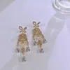 Dangle Chandelier boho orecchini lunghi piercing all'orecchio gioielli di moda per orecchini coreani da donna