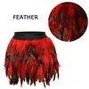 Skirts Harajuku Feather Body Suspender Garter Mini Sexy Lingerie Gothic Harness Garters Belt Kawaii Women Short Skirt