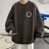 Houzhou Mäns Sweatshirt för Boy Crewneck Grafisk Kläder Toppskjorta S Män Par Kläder Koreansk 220325