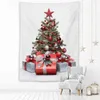 Tapis mural de Noël Wal suspendu décor maison salon fond dortoir mur tissu tapis muraux arbre de Noël nappe matelas J220804