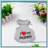 Dog Apparel Supplies Pet Home Garden Love Mommy Vest Puppy Summer Loves Apparels Teddy Dogs Like My Dad Mom Clothing Wy1265 Drop Delivery