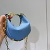 2022 Handväska Ladies Luxury Designer Mini Bag 5 Färger Leisure Travel Ribbon Tygväska Läder Material Fashion Shoulder Bag Wallet 288L