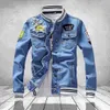 QNPQYX New Mens Jacket Men Autunno Inverno Casual Vintage Wash Distressed Denim Jacket Coat Top Asian Size S-5XL