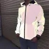 erkek tasarımcılar ceket rahat hiphop rüzgarlık 3m yansıtıcı ceket yeni desen klasik tasarımcılar erkek ve kadın seven spor ceket