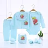 Clothing Sets Born Baby Boys Rompers Suits For Kids Outfits Infant Pants Bibs Caps Tops Cotton Love Dad MomClothing