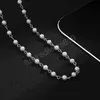 Small Pearl Beads Chain Short Choker Necklace for Men Trendy Beaded Chain Necklaces on the Neck Fashion Jewelry Collar Gifts