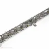 104 FLUTE C Tune Nickel Silver Stated 16 zamkniętych otworów Profesjonalny instrument muzyczny z obudową