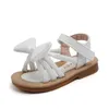 CAPSELLA Bambini Ragazze Eleganti Sandali da spiaggia con nodo a farfalla Scarpe estive Bambini Ragazze Sandali antiscivolo traspiranti Taglia 21-30 G220523