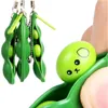 Fidget Toys Sensory Squeezed Green Edamame Loop Finger Wrap Children and Anti Stress Utbildnings vuxna Dekompression Toy Surprise grossist i lager