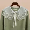 Bow Ties Women Sweet Lace Fake Collar Shawl Wrap Necklace Embroidery Shirt Detachable Collars Removable Sweater Doll False Fred22