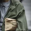 Men's Trench Coats Maden Men's Vintage M51 Fishtail Army Green And Camel Trench Coat Woven Waist Rope Midlength Oversized Loose Coat 220826