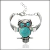 Bracelets de charme Designer vintage Retro Elephant Owl Boho J￳ias Bulb￵es Vipjewel Droga Droga 2021 Vipjewel Dhuhw