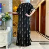 Roupas étnicas 2022 Chegada de verão Africano Dashiki Flor Turco Maxi Kaftan Mulher Moda Muçulmana Abaya Long Dress HD001