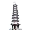 Konst och hantverk Stor antik hexagonal pagod storskalig hantverk