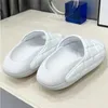 2022 Womens Slippers Ruimte Slippers Nieuwe Mode Trend Klassieke Zwart Wit Ultra Dikke Schuim Sole Comfortabele Antislip Mannen Indoor Outdoor Slippers Grootte 35 - 44