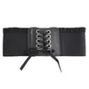 Belts Wide For Women Classic Bandage Elastic Stretch Waist Belt Dress Decoration PU Leather Lace Up Cummerbund WaistbandBelts