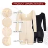 Intimo modellante da donna Donna Shapewear Manica lunga Reggicalze regolabile Fibbia Cerniera Vita Trainer Glutei Stretto Body Shaping Vestiti CorsettoDonne