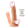 8'' Super Riesige realistische Dildos 10 Modi Vibrator + Swing Silocone Penis Dong mit Saugnapf G-Punkt Masturbation Schwanz sexy Spielzeug