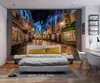 Boho dekoracja domowa zamek fantasy Tobestry Magic Night View Alley Shops Street Diagon World Wall wiszący J220804