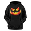 Sudaderas con capucha para hombre, Otoño e Invierno, para hombre y mujer, cabeza de calabaza de Halloween, serie de calaveras, estampado de moda, sudadera con capucha