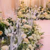 Dekoratif çiçek çelenk yapay çiçek duvarı çelenk masa merkez parçası düğün zemin dekor parti cornor rowdecorative