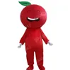 Performance Rouge Apple Mascot Costumes Halloween Fancy Fory Robe Cartoon Characon Carnival Noël Publicité Anniversaire Party Costume Tenue