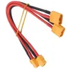 Câble d'extension adaptateur XT60 vers mâle femelle, 2 pièces, pour batterie RC, pièce de rechange, télécommande, pièces de jouets
