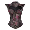 Bustini Corsetti Steampunk Gotico Stretto Corsetto del Cavaliere Oscuro Costume di Halloween Corpetto dimagrante Corsetto Sexy cinturino nero