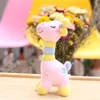 18 cm Anime Giraffe Plüsch Spielzeug Cartoon Plüsch -Puppen Film Tierflocken gefüllt weiche Puppenbeutel Anhänger Kinder Überraschung Geschenk DHL