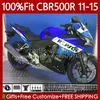 Injektionsformmissor för Honda CBR 55 R CC 500R RR CBR500R 11 12 13 14 15 Kropp 126NO.39 CBR500RR 2011 2012 2013 2014 2015 CBR500 Repsol Blue RR 11-15 OEM Bodywork Kit