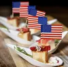 Party Decoration Supplies 100pcs American Toothpicks Flag Cupcake Toppers UK Toothpick Flag Baking Cake Decor Drink Beer Stick SN4988