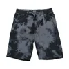 Men's Shorts Men Skate Street Black Tie Dye Sweat S M XLMen's