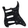 4ply SSS Guitar Pick Guard 11 Hole Scratch Plate For Electric Guitar Accessories Black Pearl