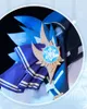 Genshin Impact Eula Cosplay Disfraz de los trajes de Signora Distema Halloween Carnaval Mujeres Uniformes de peluca Zapatos