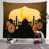 Party Decoration Eid Mubarak Decor Bakgrund Vägg TAPESTRY Tyg Ramadan för Home Islamic Kareemparty