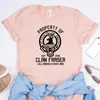 Własność Klan Foster T Shirt Kobiet T-shirty Outlander Book Series Jamie Fraser Sassenach Tshirts Vintage Tees Casual Top S.