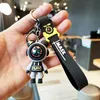 Lightning Play Bear Keychains Key Ring Chains Holder Creative Epoxy Cool Female Trend Exquisite Fashion Design Car Keyring Bag Pendant Charm Jewelry Cute Boys Gifts