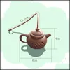 Caffè Tè Strumenti Bicchieri Cucina Sala da bar Giardino domestico Ll Sile Infusore Teiera a forma di filtro riutilizzabile per tè Te Dhk5H