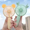 4 ontwerpen Oplaadbare mini -fan Handheld Party Handig 1200mAh USB Office Outdoor Home Desktop Pocket Portable Travel Portable Electric Fans Gift Groothandel