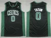 Finalen män basket Jayson Tatum Jersey 0 Jaylen Brown 7 Alla sömda lagfärgvit Green Black for Sport Fans Pure Cotton Bortable Brodery Top Quality